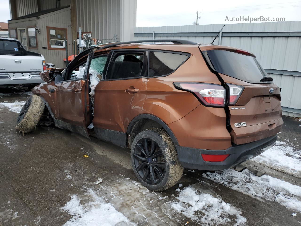 2017 Ford Escape Se Orange vin: 1FMCU0GD8HUD99945