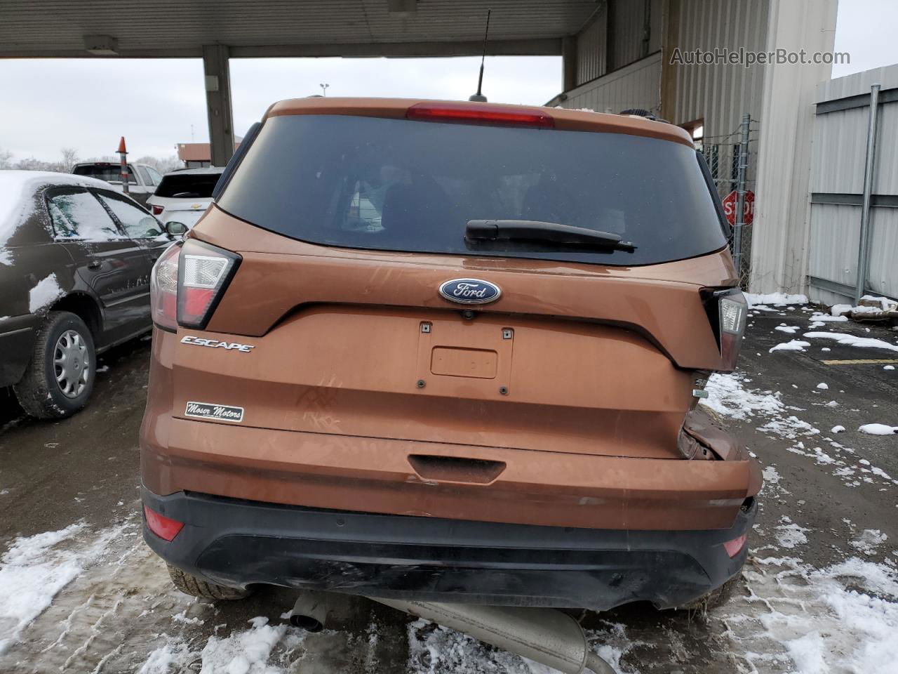 2017 Ford Escape Se Orange vin: 1FMCU0GD8HUD99945