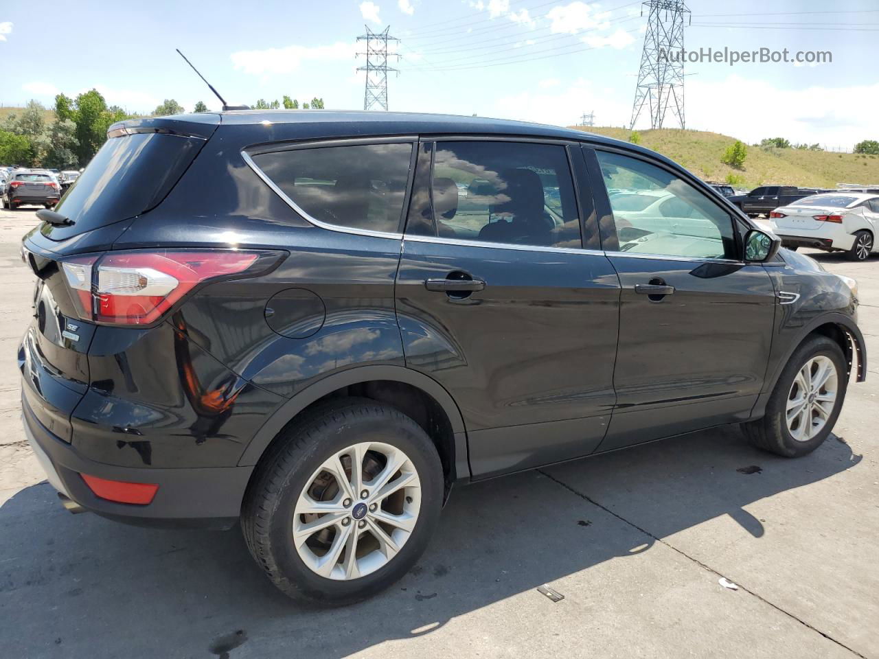 2017 Ford Escape Se Black vin: 1FMCU0GD8HUE33155