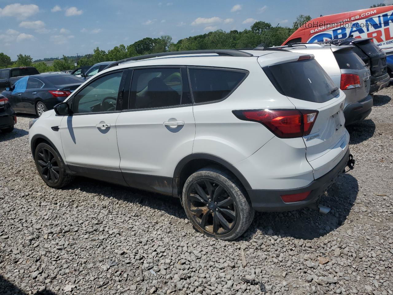 2019 Ford Escape Se White vin: 1FMCU0GD8KUB09338