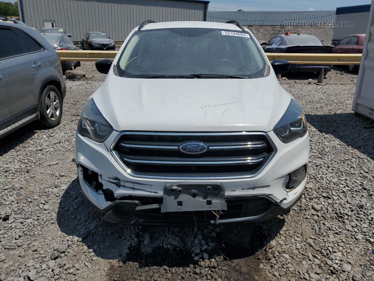 2019 Ford Escape Se White vin: 1FMCU0GD8KUB09338