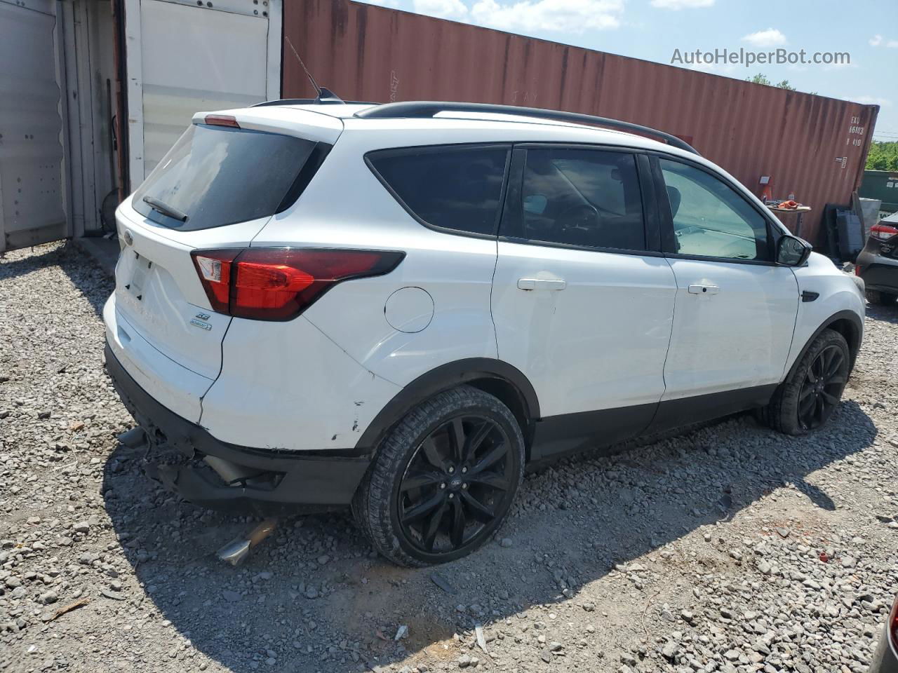 2019 Ford Escape Se White vin: 1FMCU0GD8KUB09338