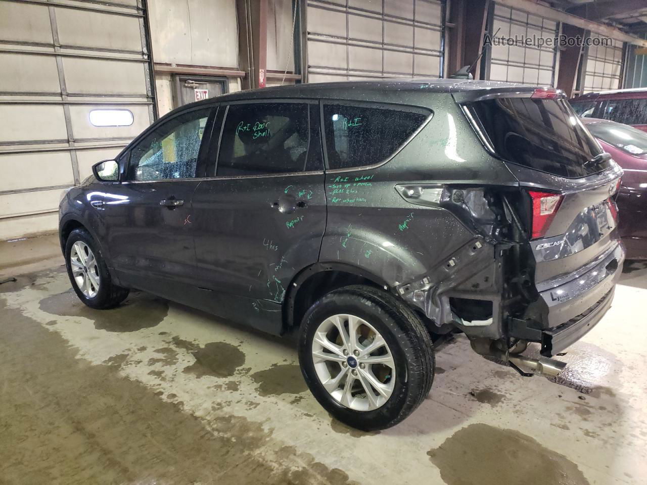 2019 Ford Escape Se Серый vin: 1FMCU0GD8KUC54492