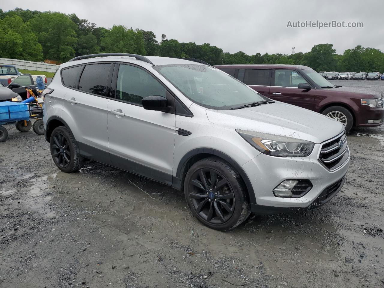 2017 Ford Escape Se Silver vin: 1FMCU0GD9HUD18337