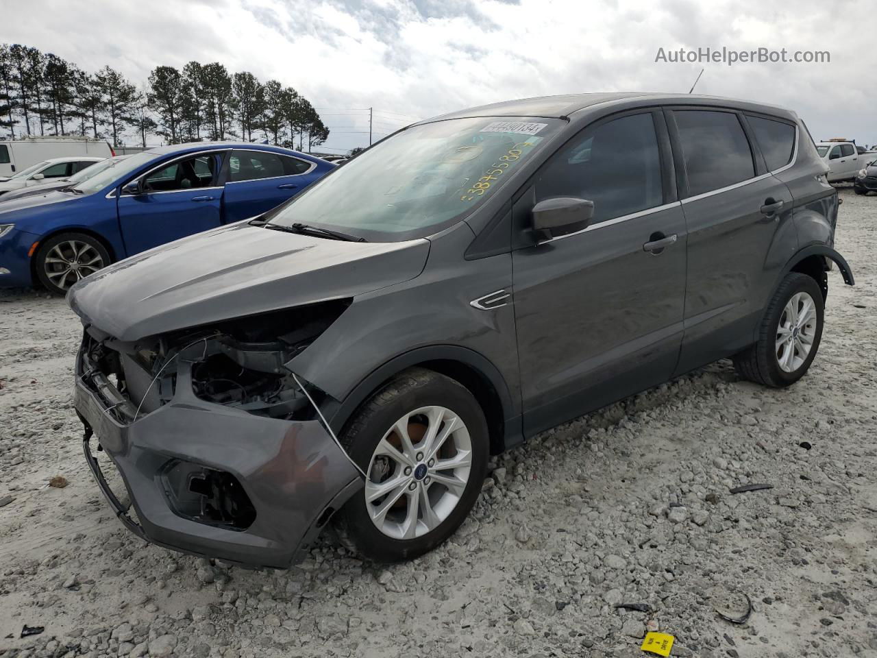 2017 Ford Escape Se Gray vin: 1FMCU0GD9HUD90848