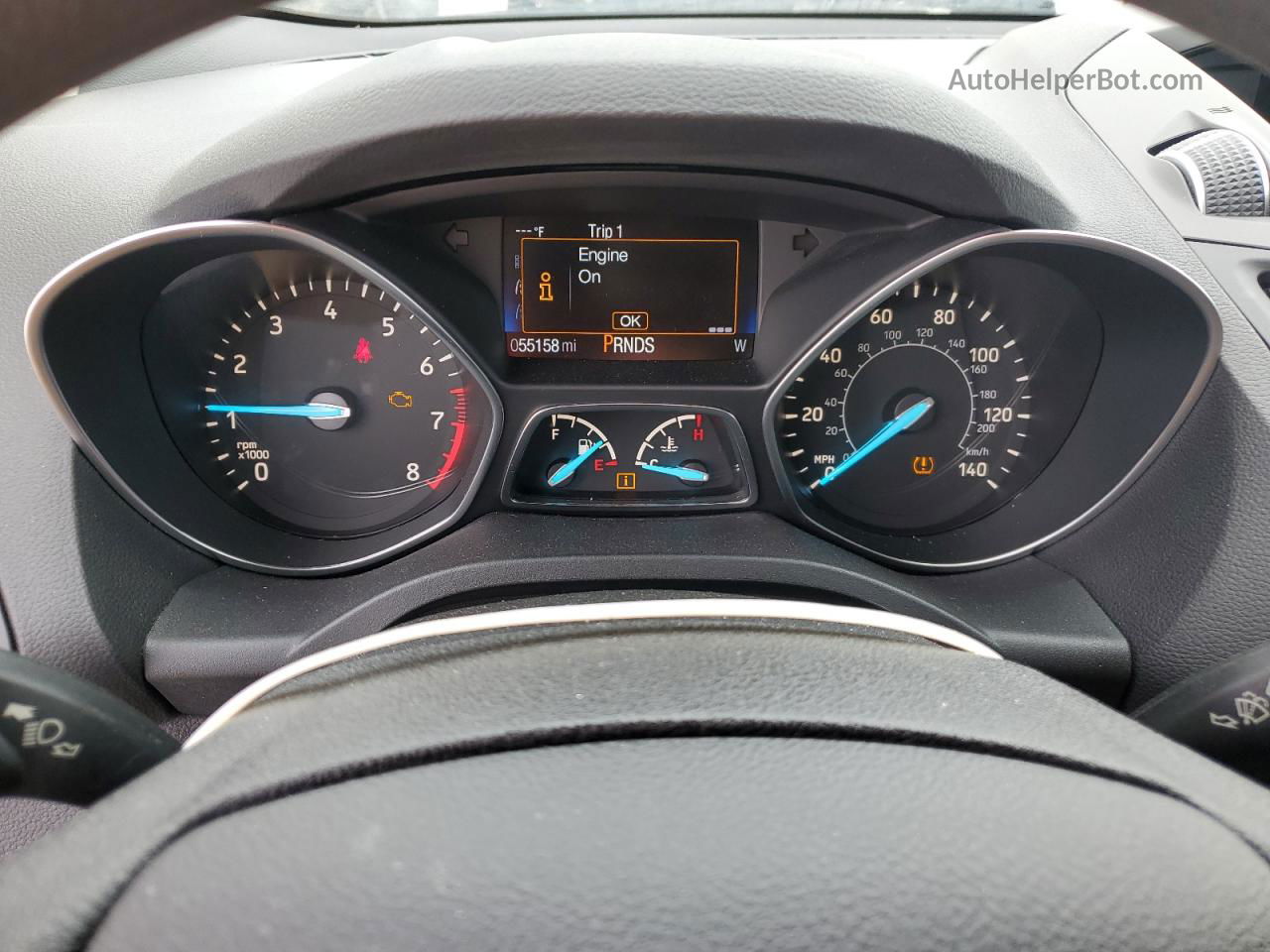 2017 Ford Escape Se Серый vin: 1FMCU0GD9HUD90848