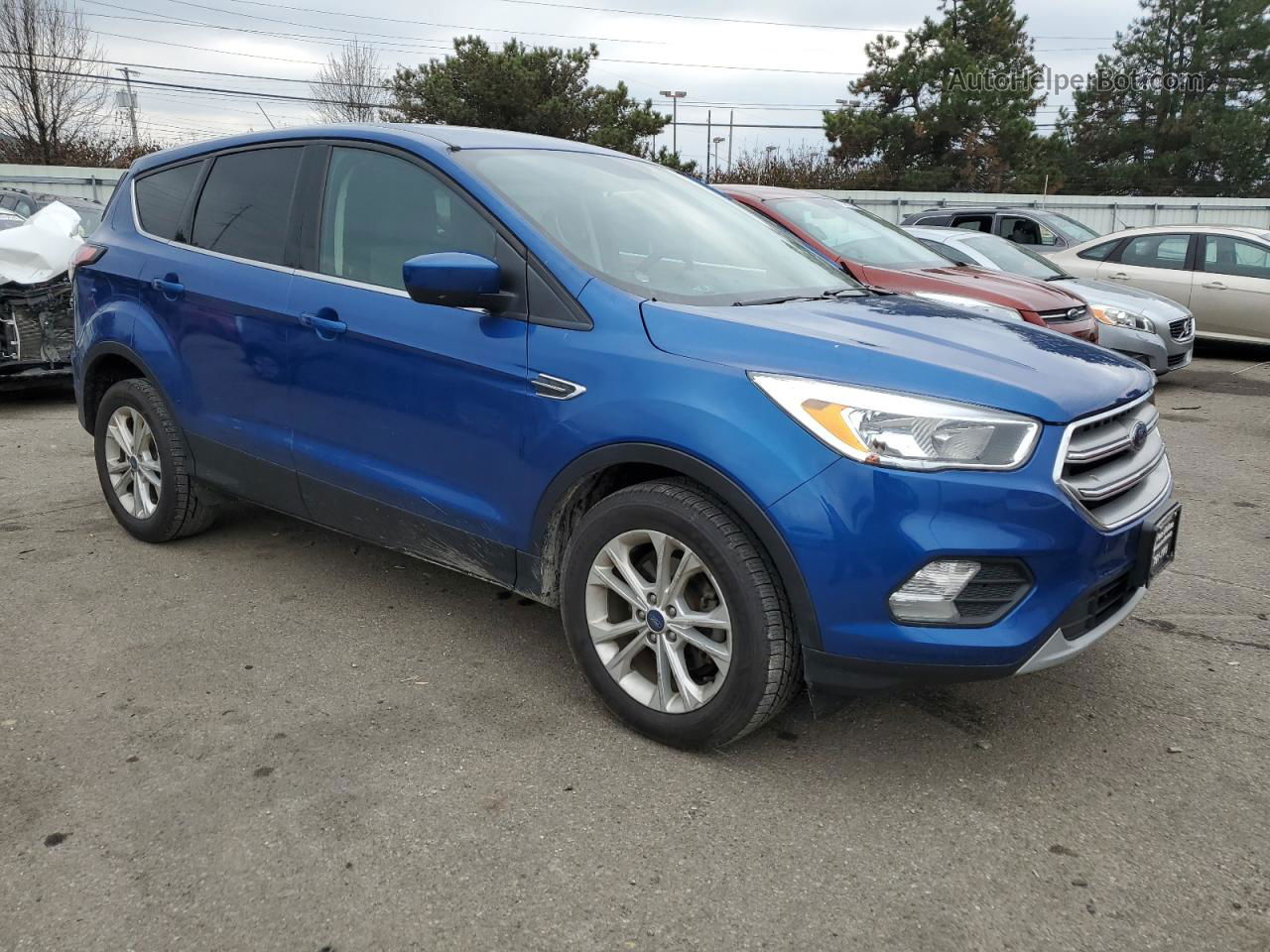 2017 Ford Escape Se Blue vin: 1FMCU0GD9HUE70215