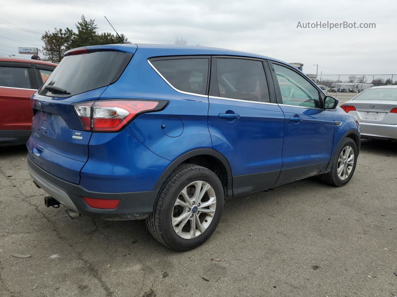 2017 Ford Escape Se Blue vin: 1FMCU0GD9HUE70215