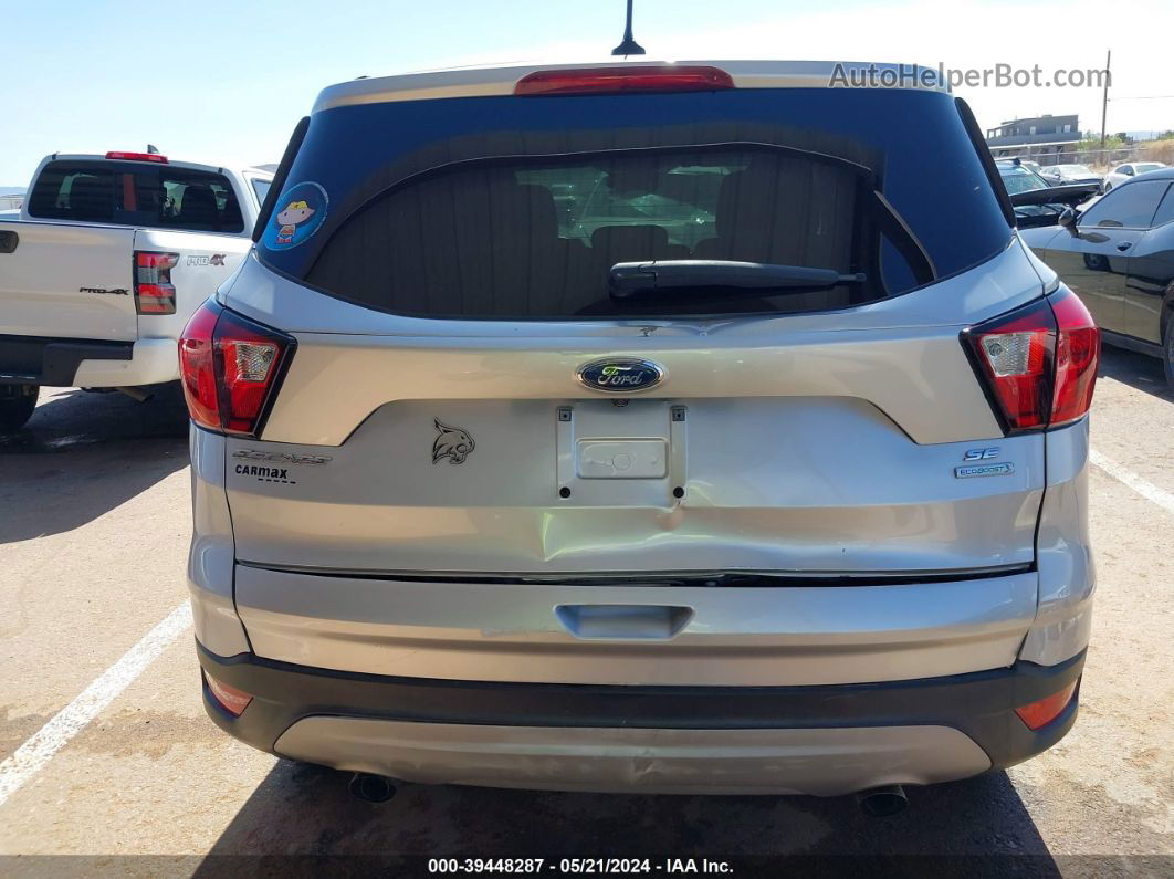 2019 Ford Escape Se Silver vin: 1FMCU0GD9KUA41664
