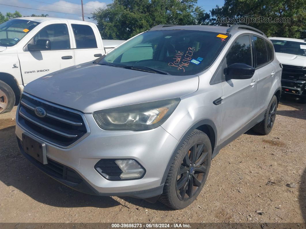 2017 Ford Escape Se Silver vin: 1FMCU0GDXHUA13364