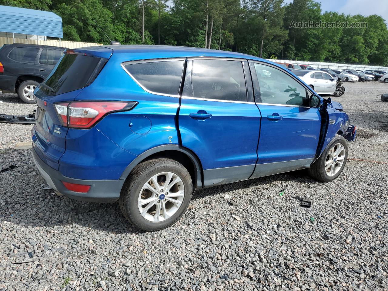 2017 Ford Escape Se Blue vin: 1FMCU0GDXHUC59427