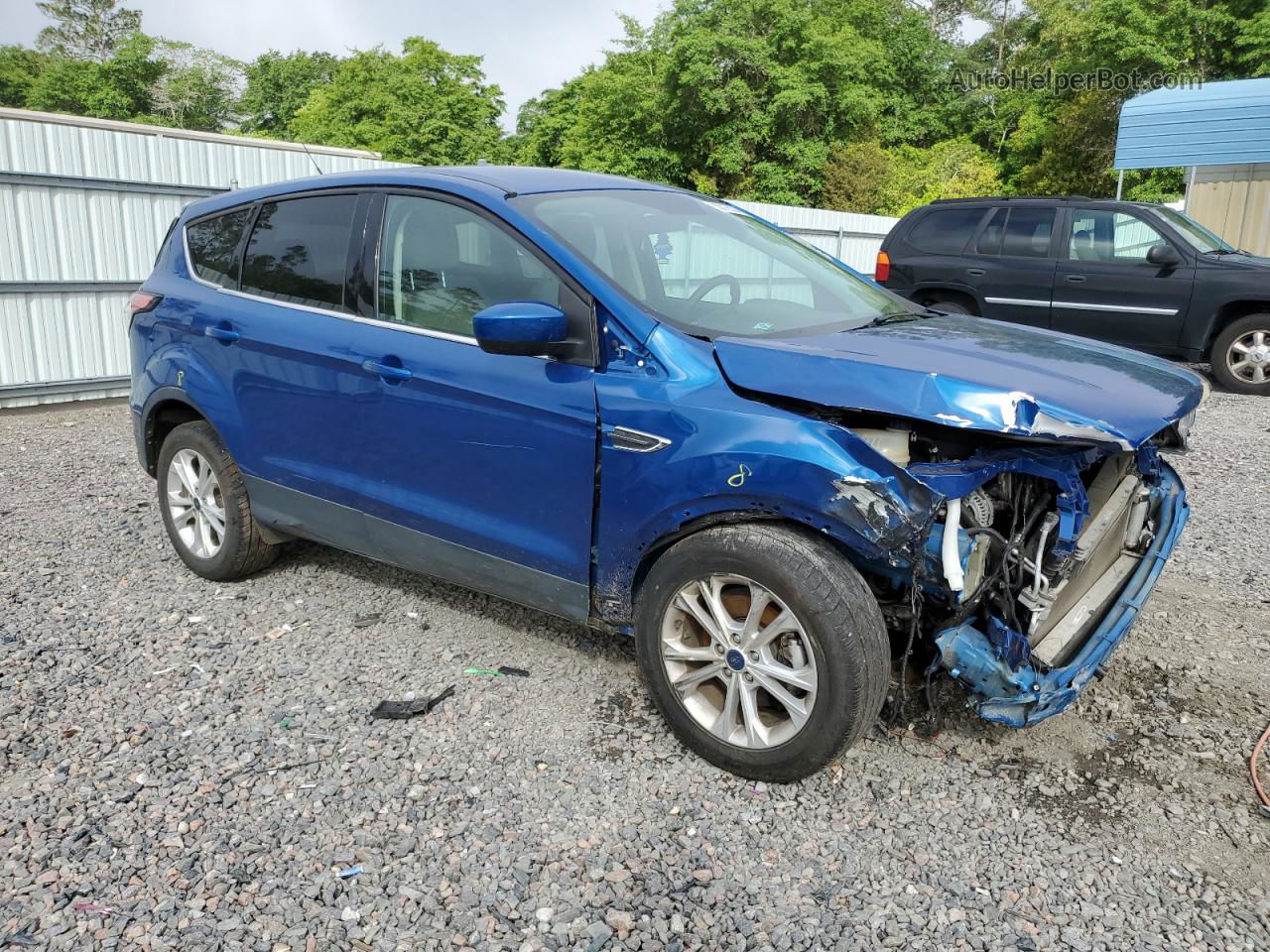 2017 Ford Escape Se Blue vin: 1FMCU0GDXHUC59427