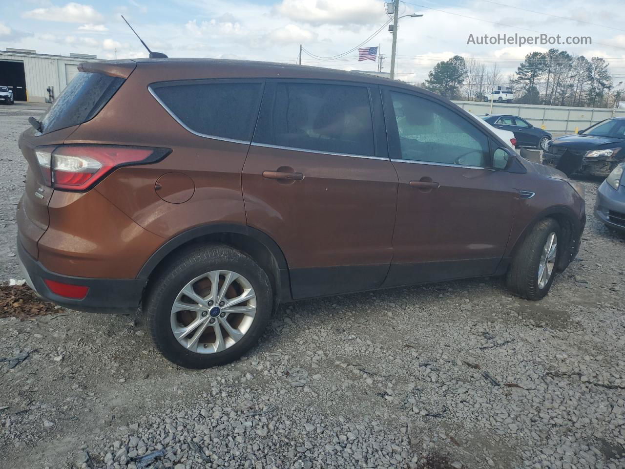 2017 Ford Escape Se Orange vin: 1FMCU0GDXHUE63306