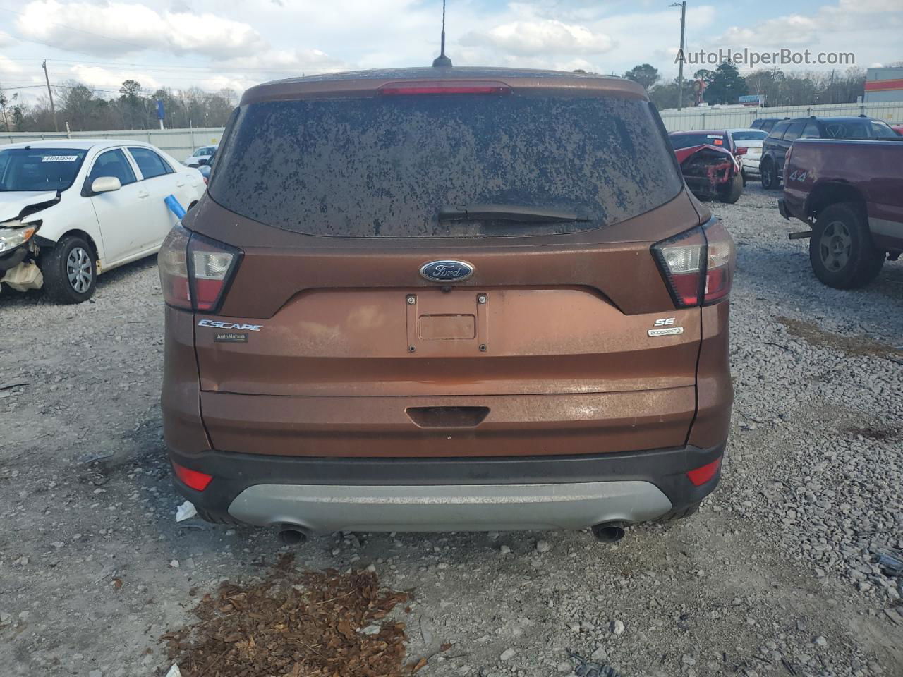 2017 Ford Escape Se Orange vin: 1FMCU0GDXHUE63306