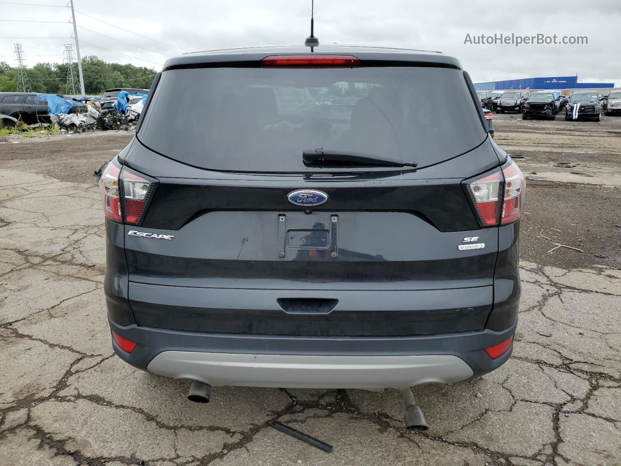 2017 Ford Escape Se Black vin: 1FMCU0GDXHUE69686