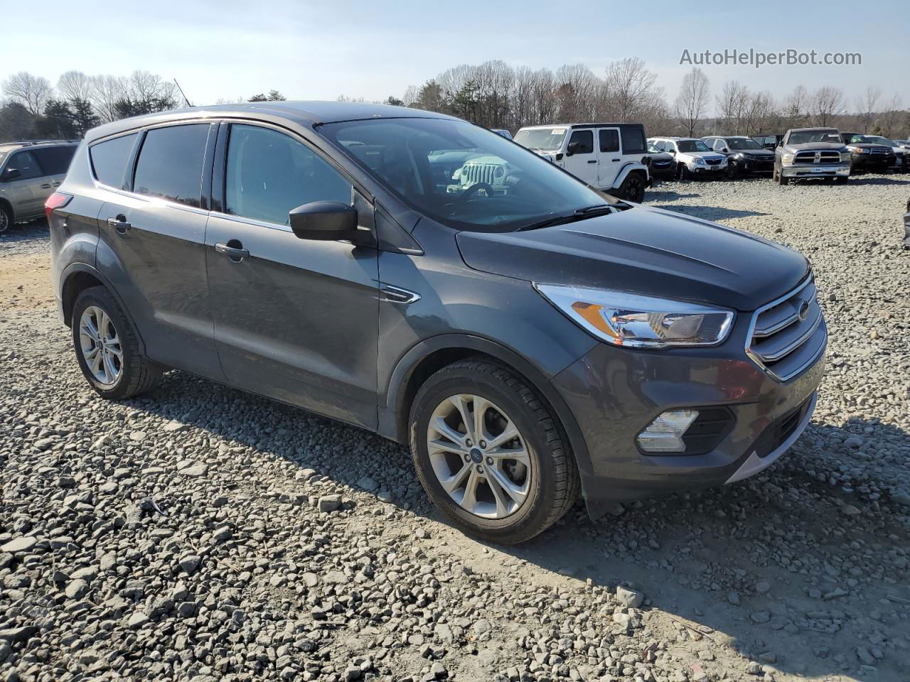 2019 Ford Escape Se Gray vin: 1FMCU0GDXKUA88332