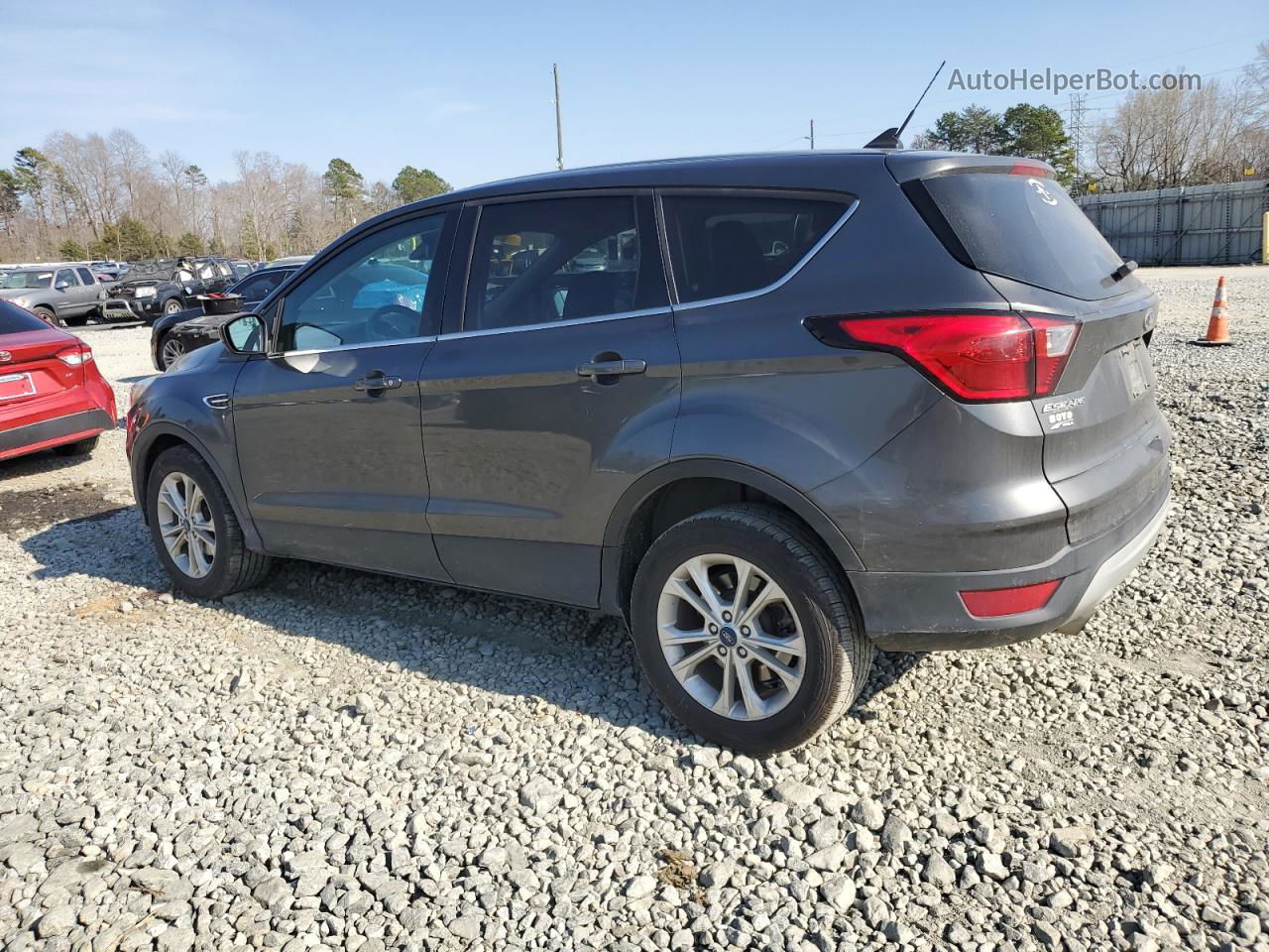 2019 Ford Escape Se Gray vin: 1FMCU0GDXKUA88332