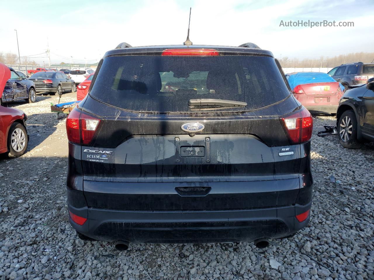 2019 Ford Escape Se Black vin: 1FMCU0GDXKUB29591