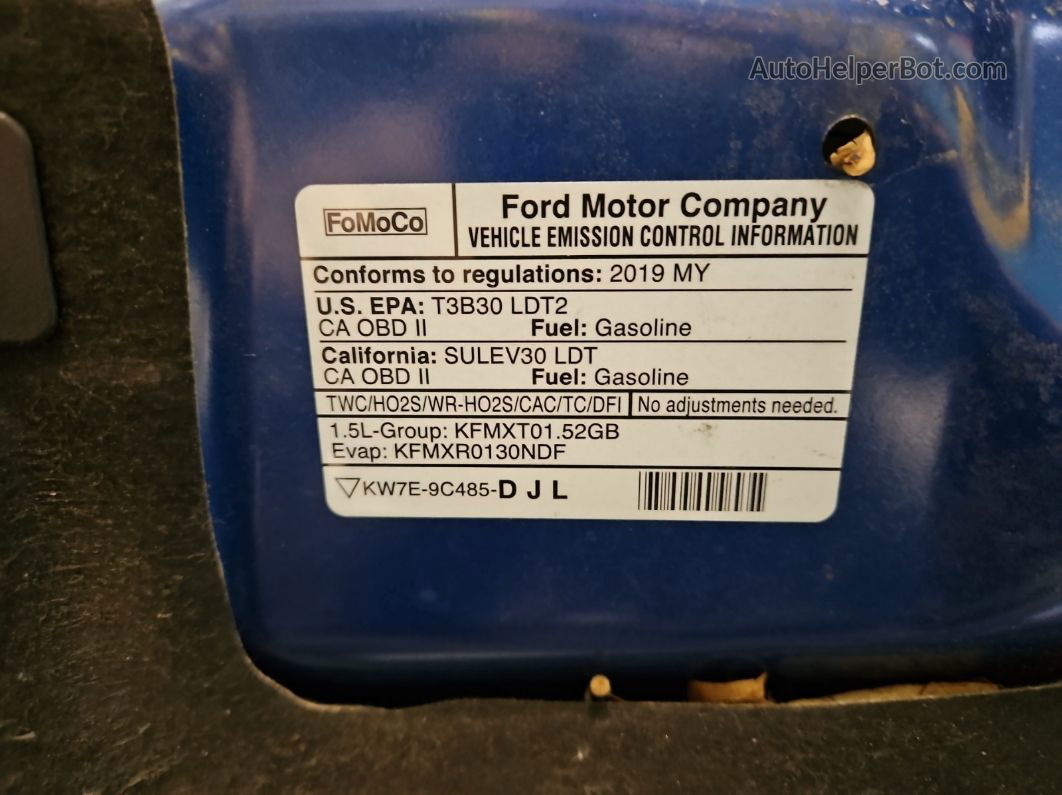 2019 Ford Escape Se vin: 1FMCU0GDXKUB82291