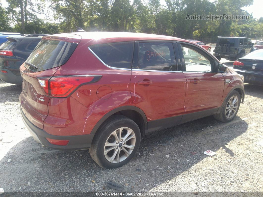 2019 Ford Escape Se Red vin: 1FMCU0GDXKUC44790