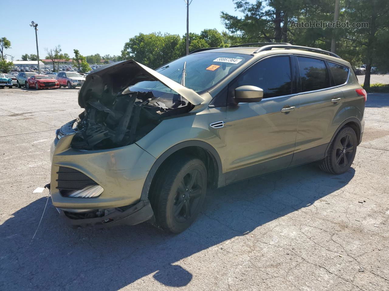 2013 Ford Escape Se Green vin: 1FMCU0GX0DUA77630