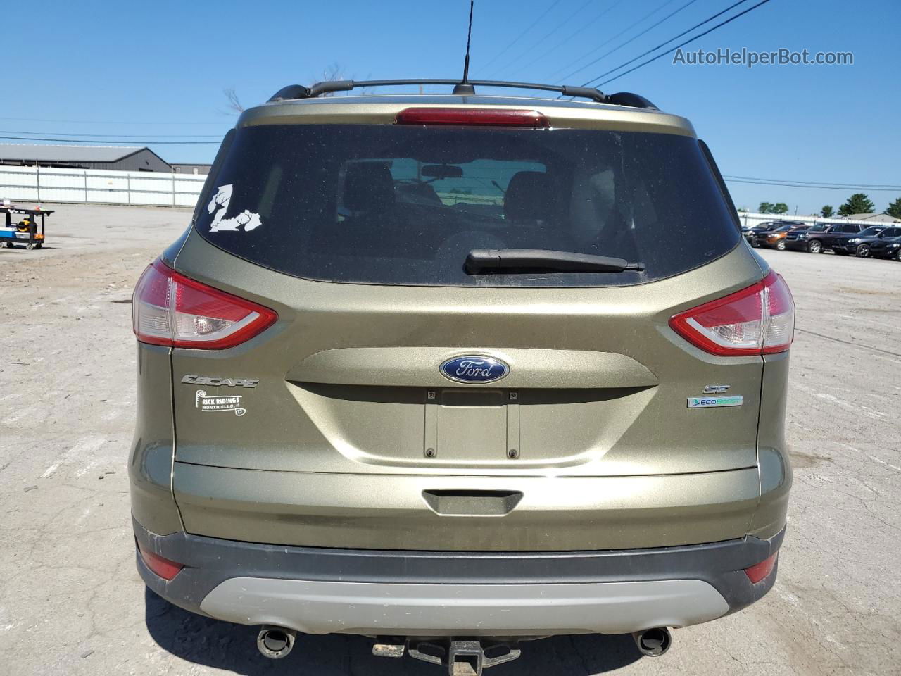 2013 Ford Escape Se Зеленый vin: 1FMCU0GX0DUA77630