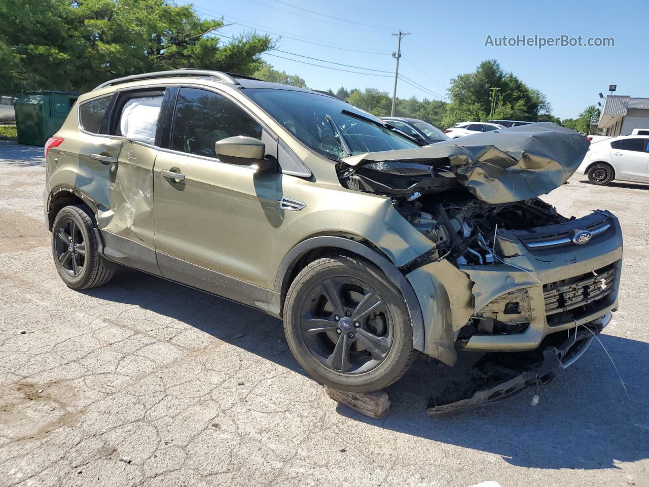 2013 Ford Escape Se Зеленый vin: 1FMCU0GX0DUA77630