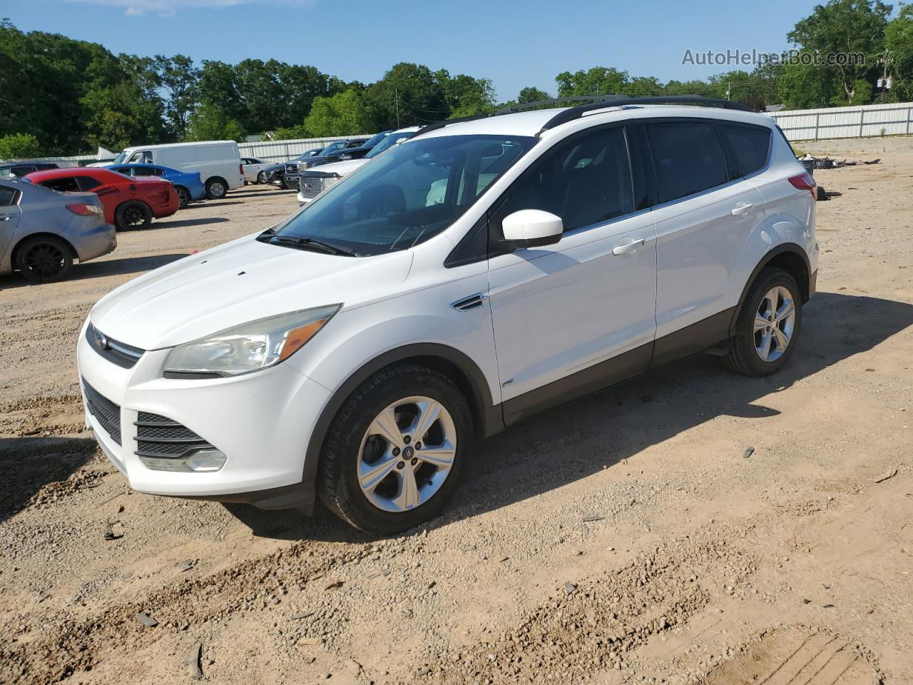 2013 Ford Escape Se White vin: 1FMCU0GX0DUB90994