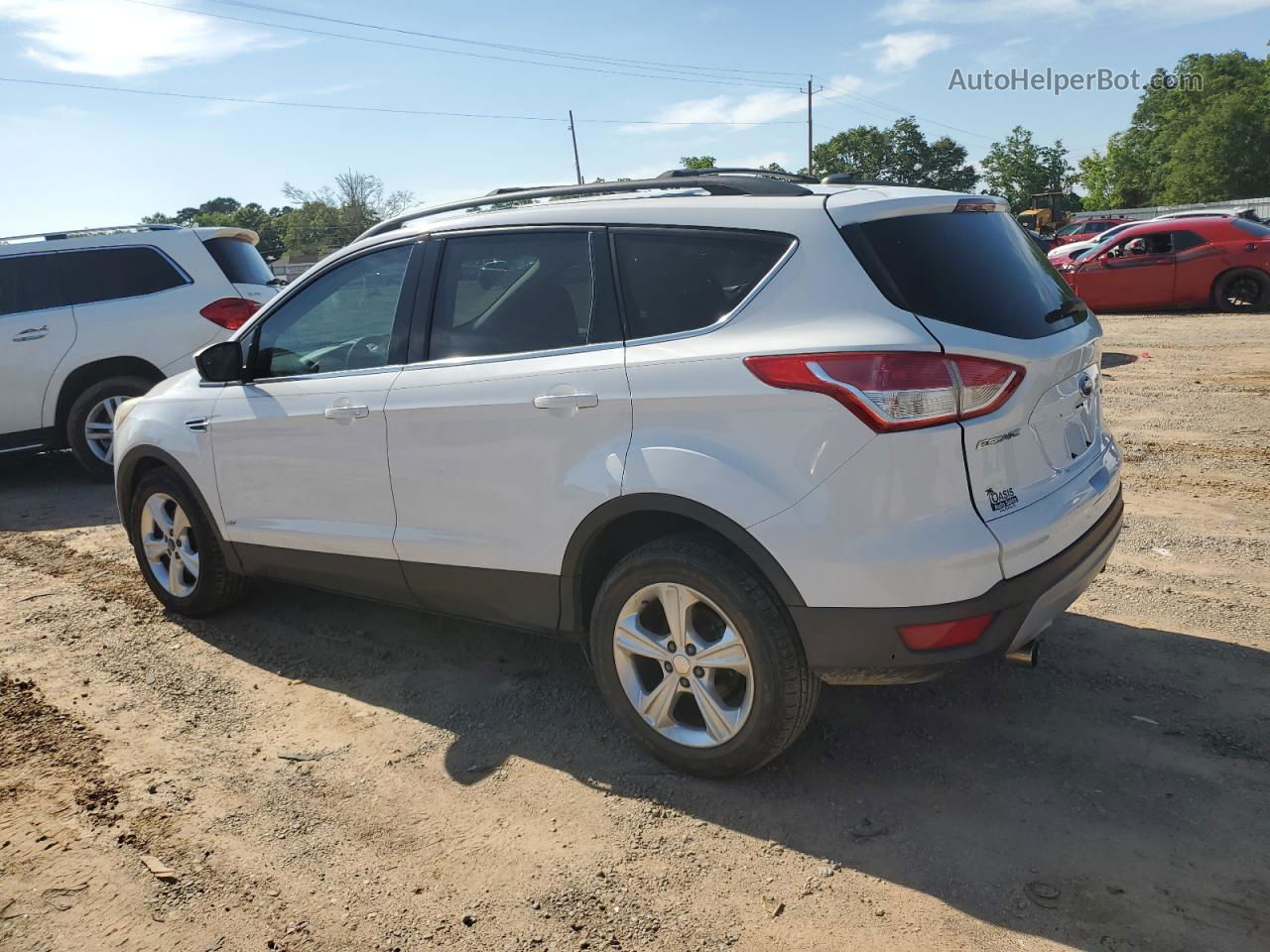 2013 Ford Escape Se White vin: 1FMCU0GX0DUB90994