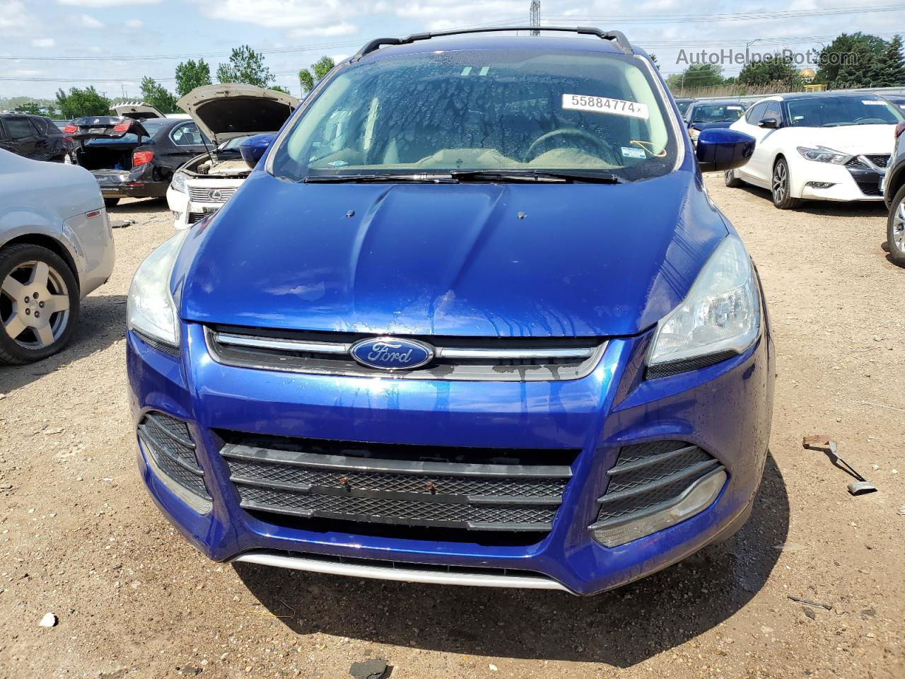 2013 Ford Escape Se Blue vin: 1FMCU0GX0DUC91713