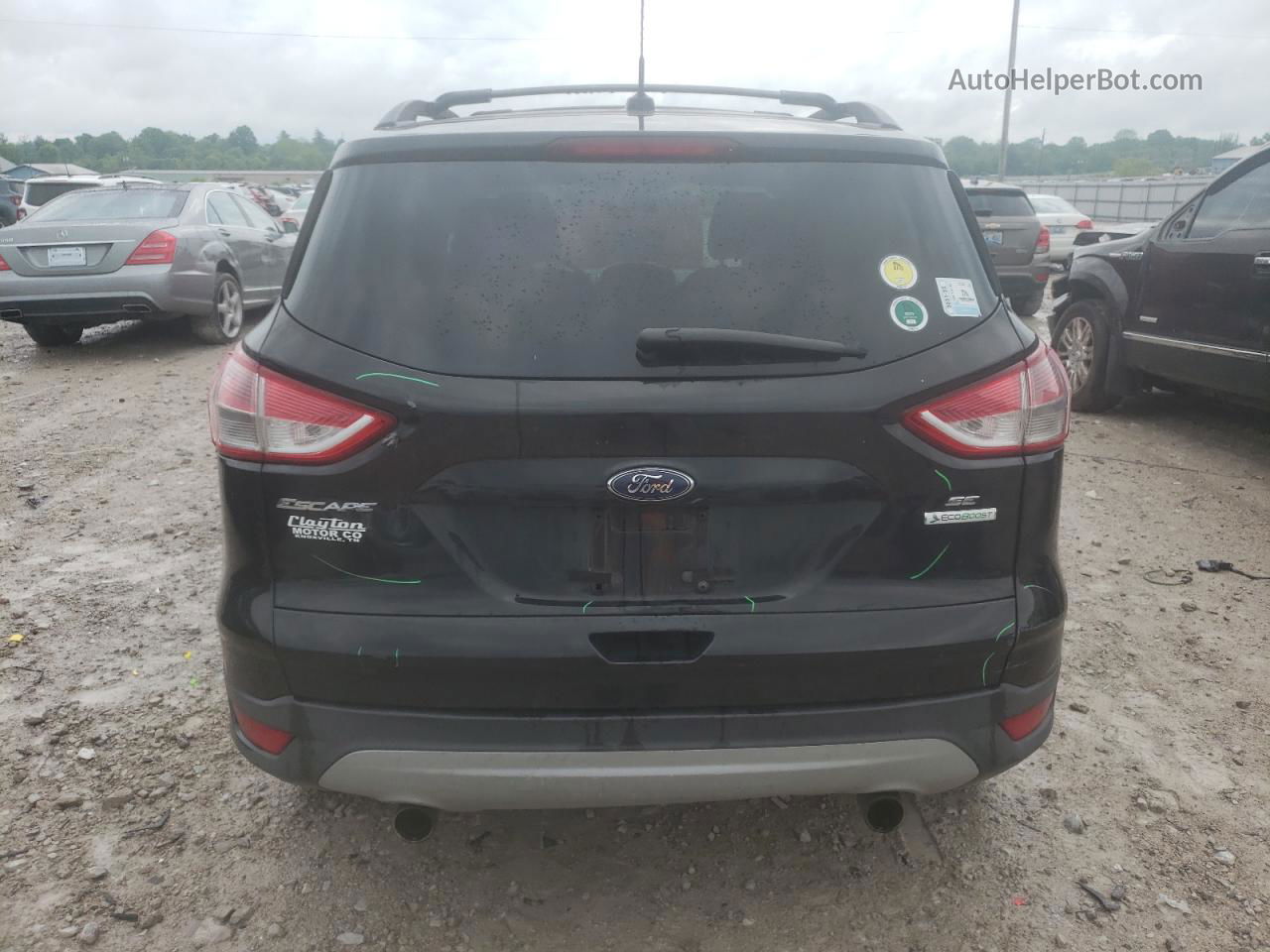 2013 Ford Escape Se Black vin: 1FMCU0GX0DUD03777