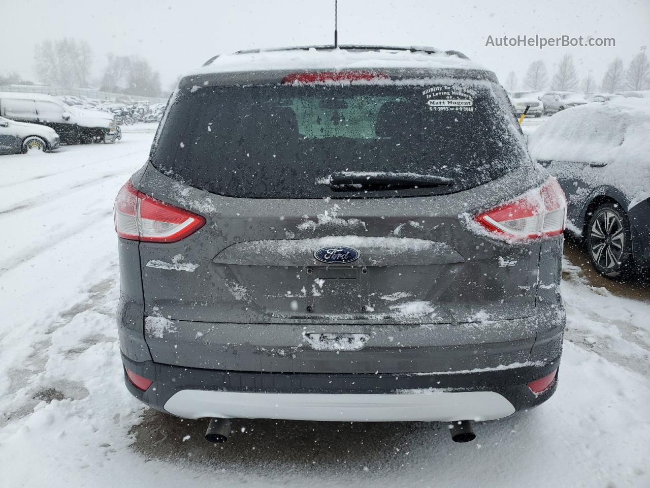 2013 Ford Escape Se Gray vin: 1FMCU0GX0DUD95117