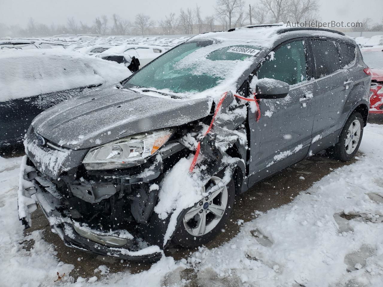 2013 Ford Escape Se Gray vin: 1FMCU0GX0DUD95117