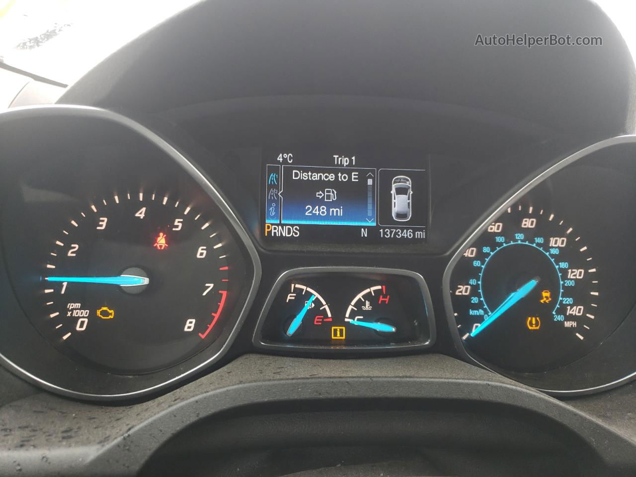 2014 Ford Escape Se Черный vin: 1FMCU0GX0EUA37114