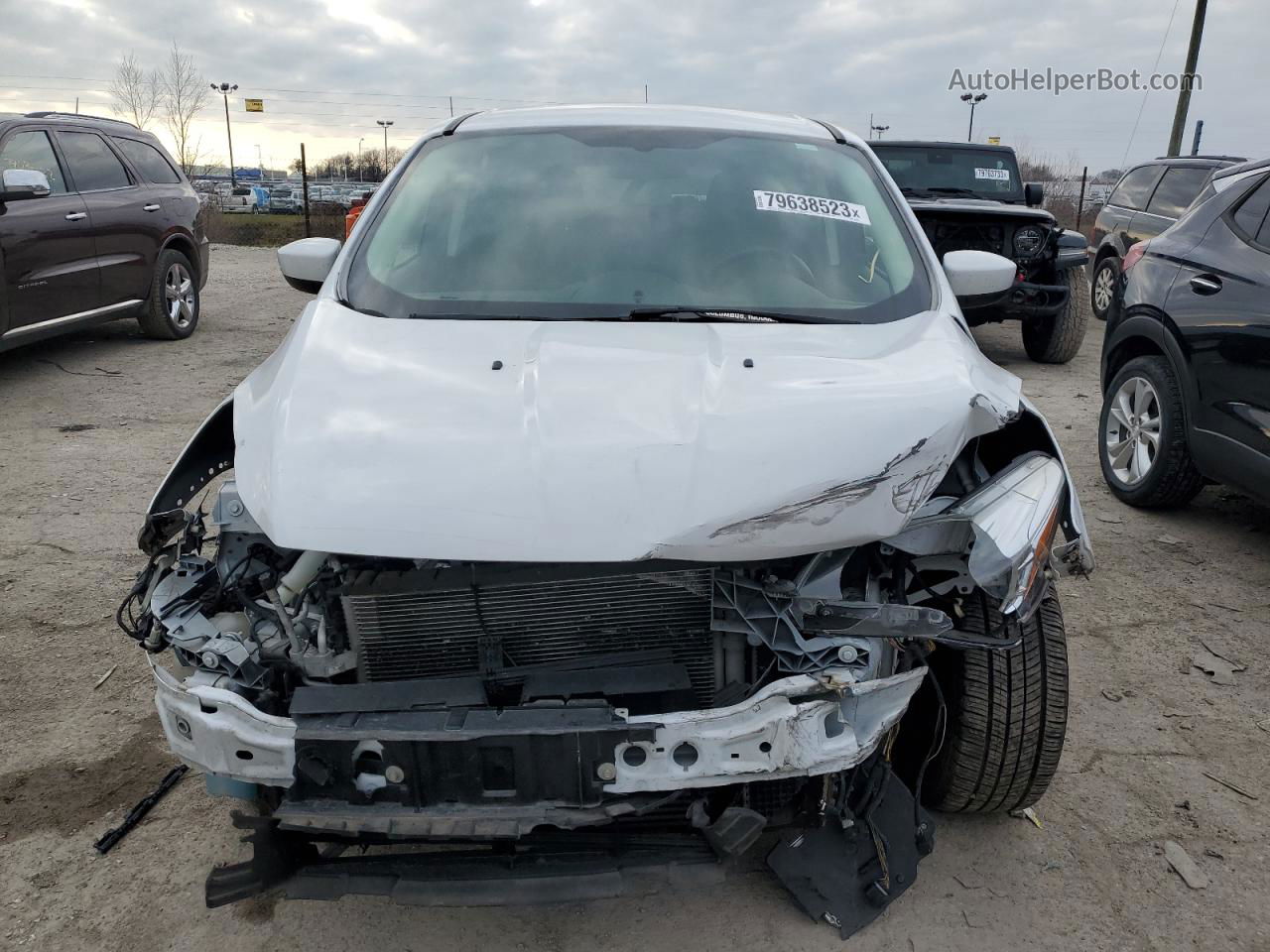 2014 Ford Escape Se White vin: 1FMCU0GX0EUA78780