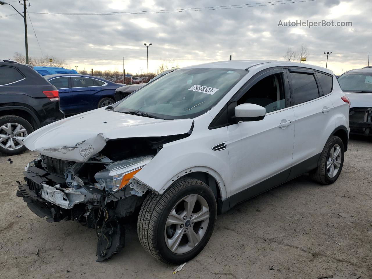 2014 Ford Escape Se White vin: 1FMCU0GX0EUA78780