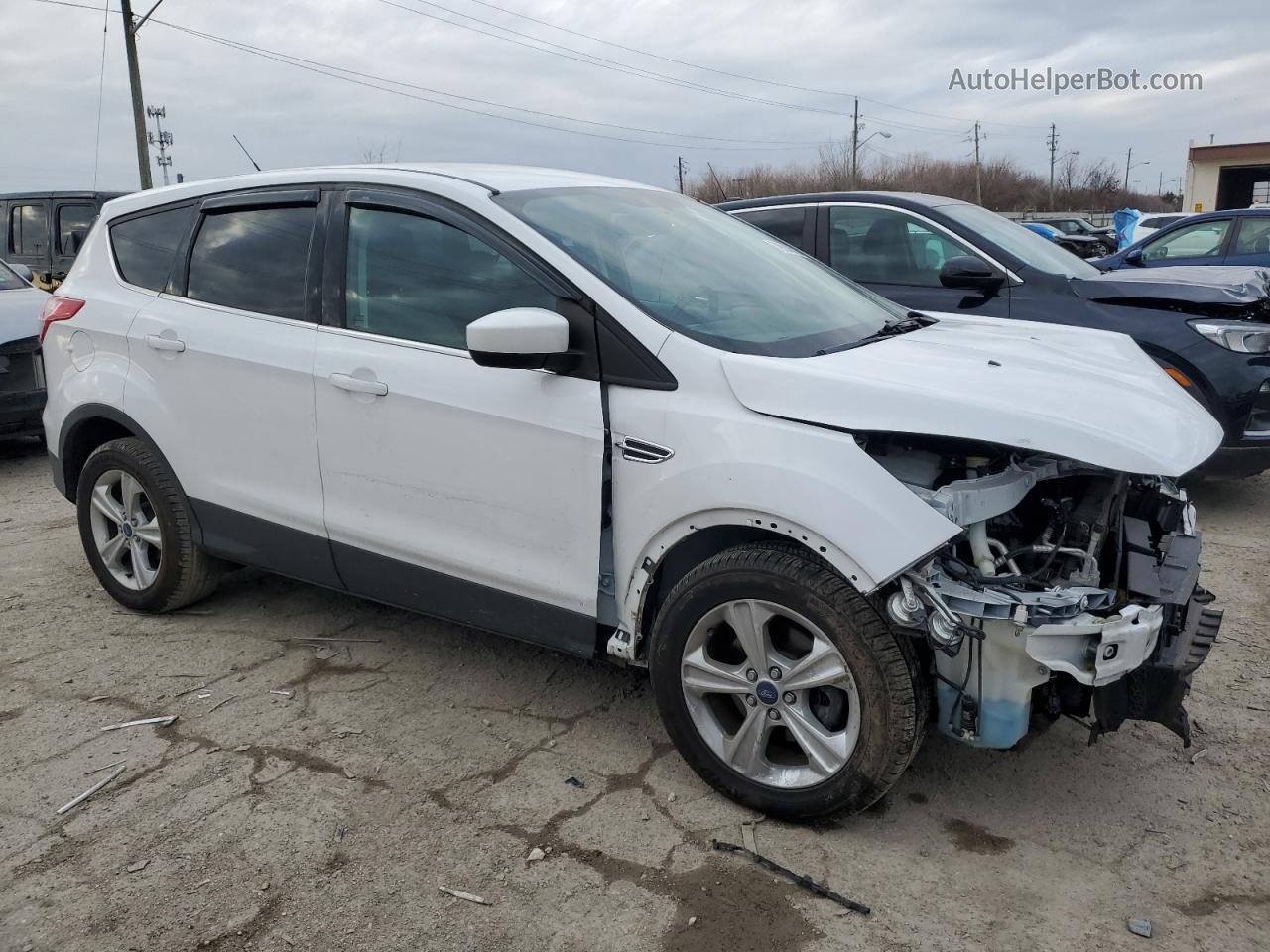 2014 Ford Escape Se White vin: 1FMCU0GX0EUA78780