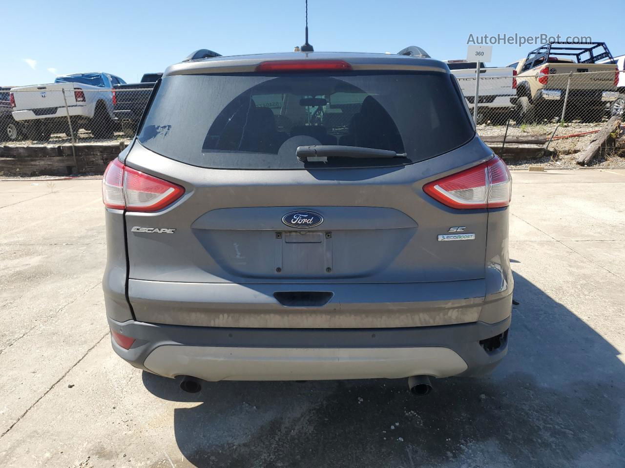 2014 Ford Escape Se Gray vin: 1FMCU0GX0EUA83848