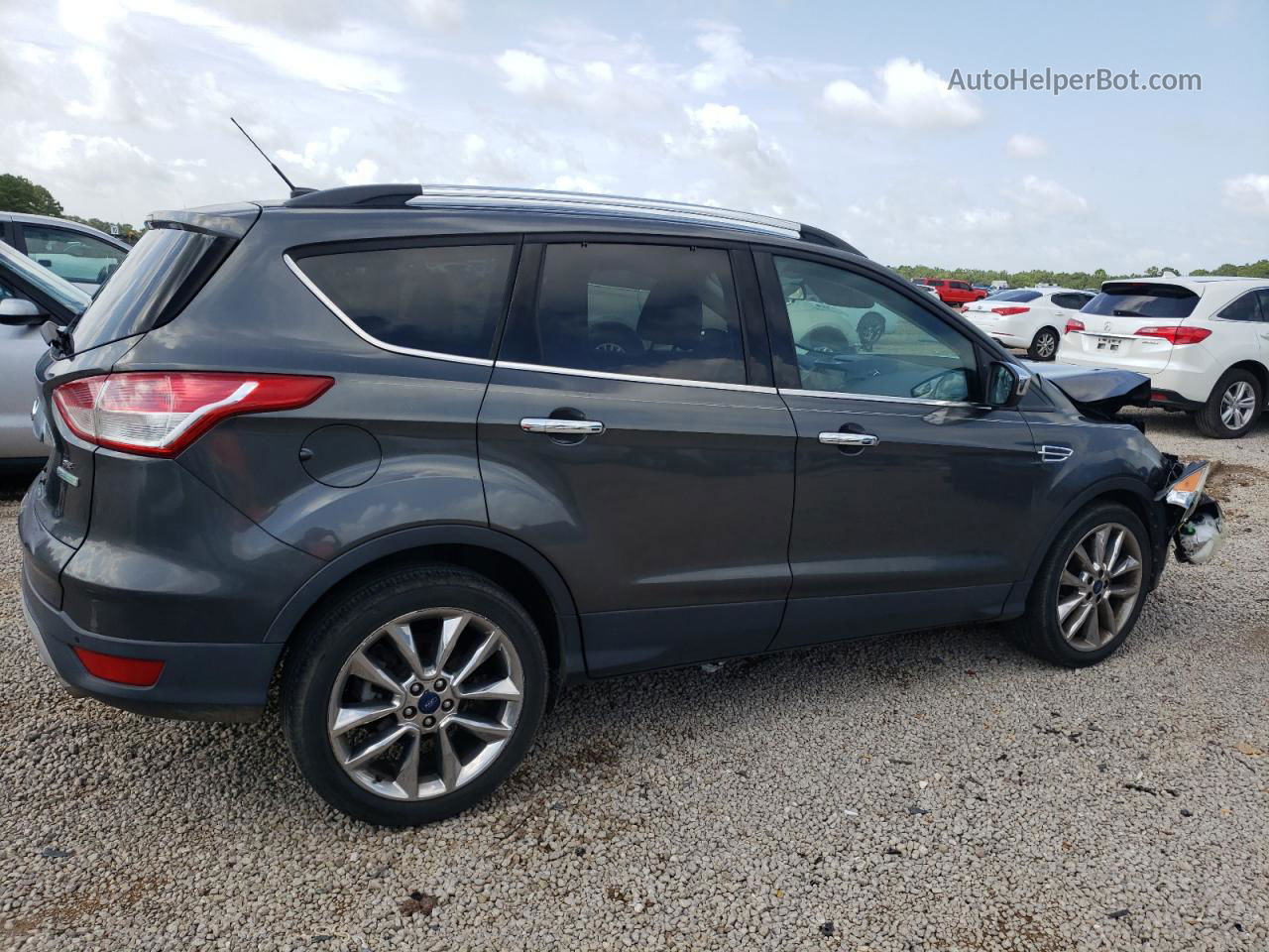 2015 Ford Escape Se Gray vin: 1FMCU0GX0FUA99758