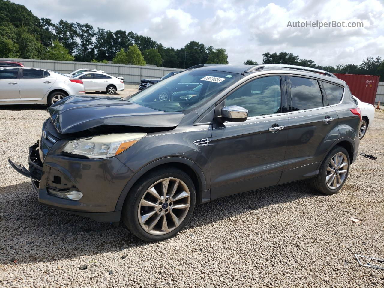 2015 Ford Escape Se Gray vin: 1FMCU0GX0FUA99758