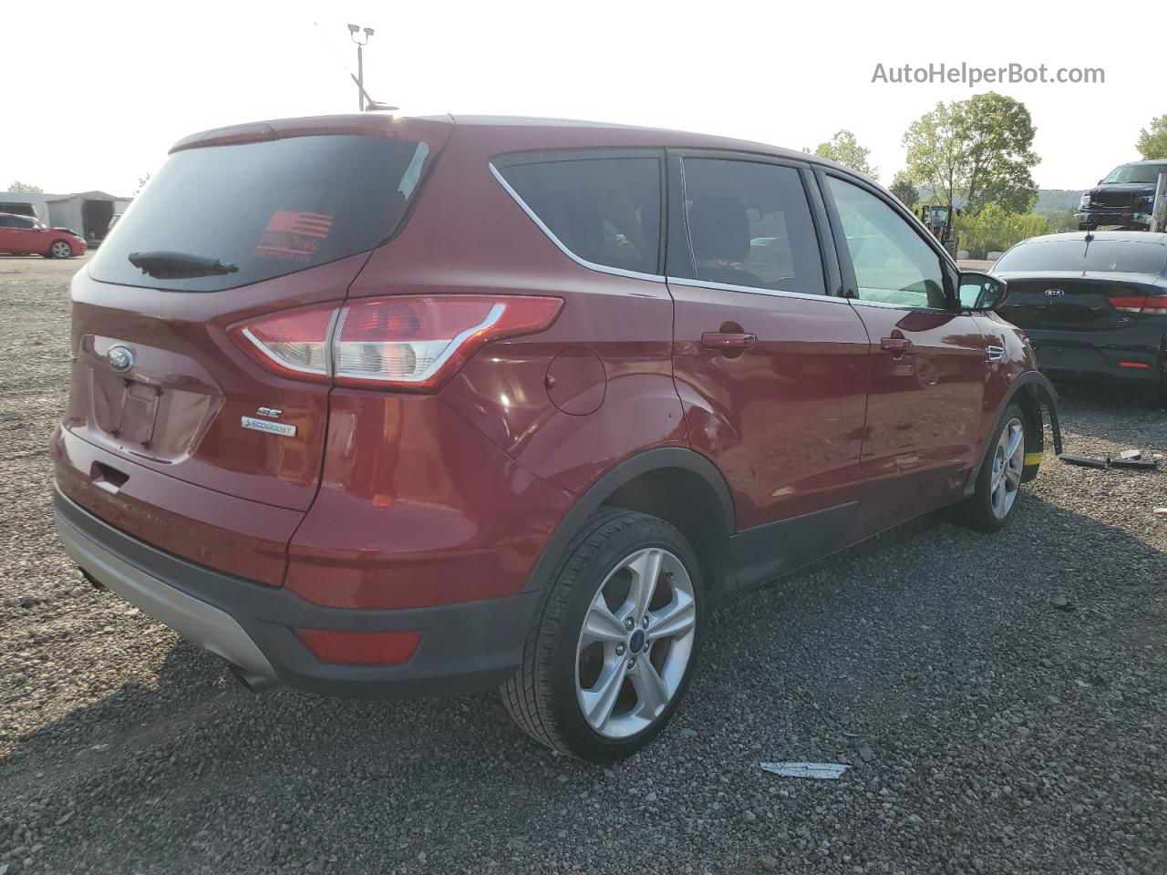 2015 Ford Escape Se Red vin: 1FMCU0GX0FUB10841