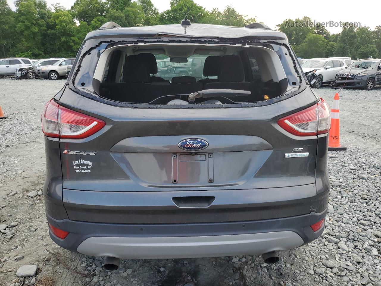 2016 Ford Escape Se Gray vin: 1FMCU0GX0GUB63041