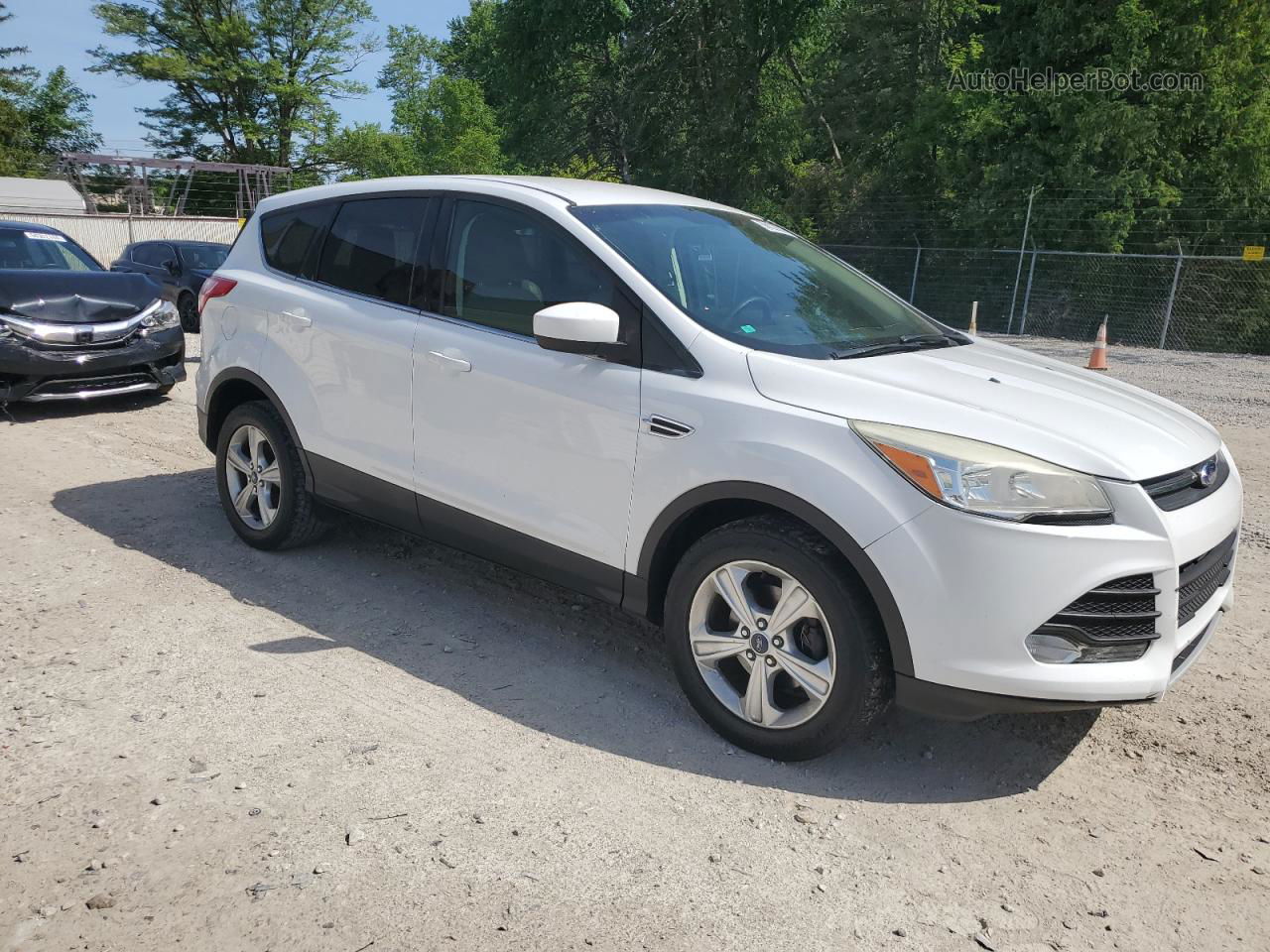 2013 Ford Escape Se White vin: 1FMCU0GX1DUA60853