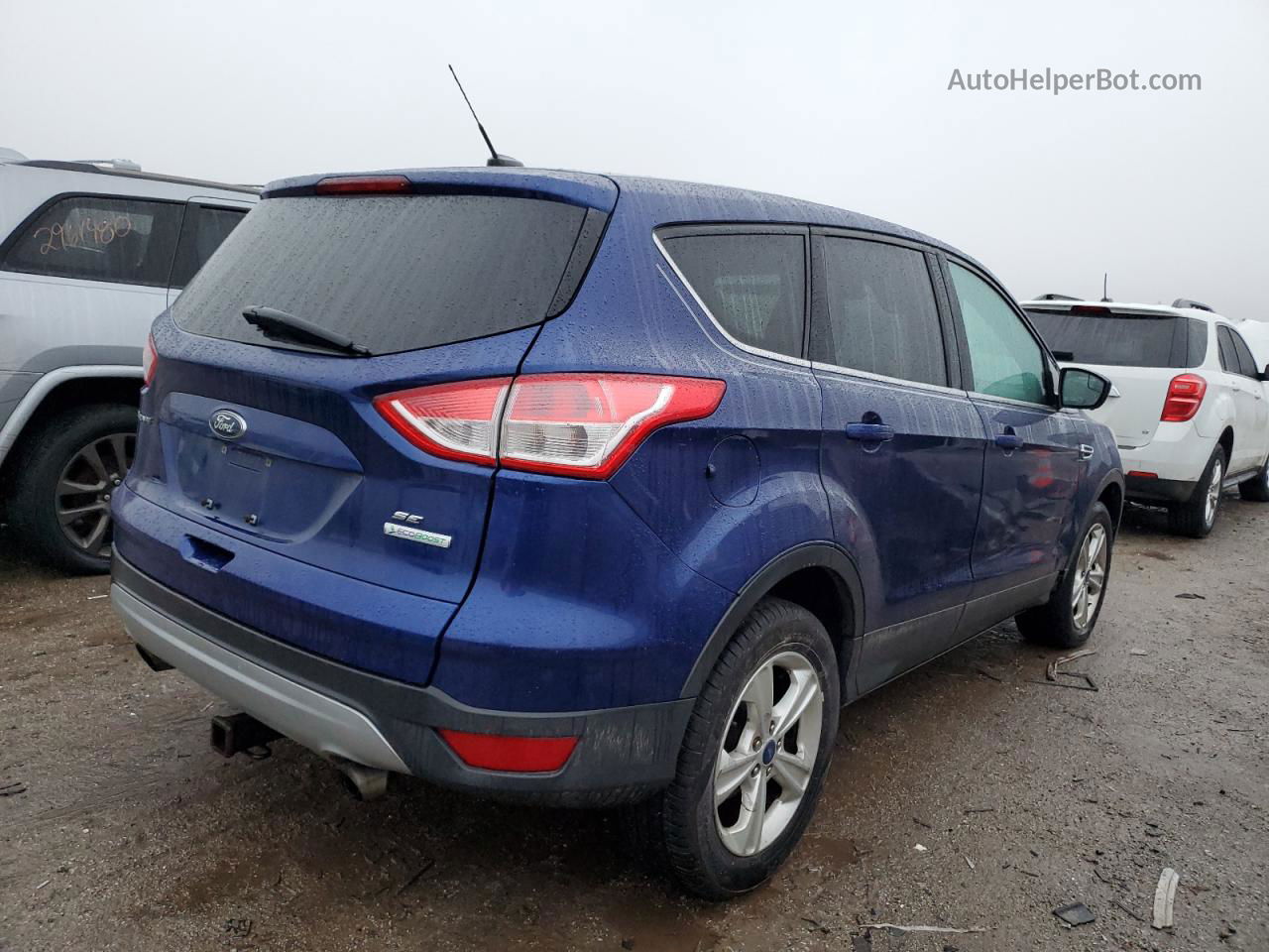 2013 Ford Escape Se Blue vin: 1FMCU0GX1DUB51685