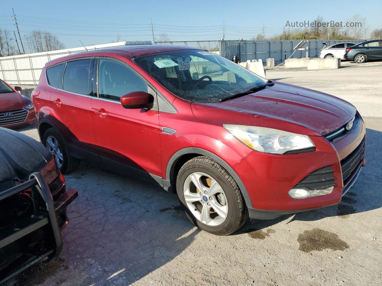 2014 Ford Escape Se Maroon vin: 1FMCU0GX1EUE52359