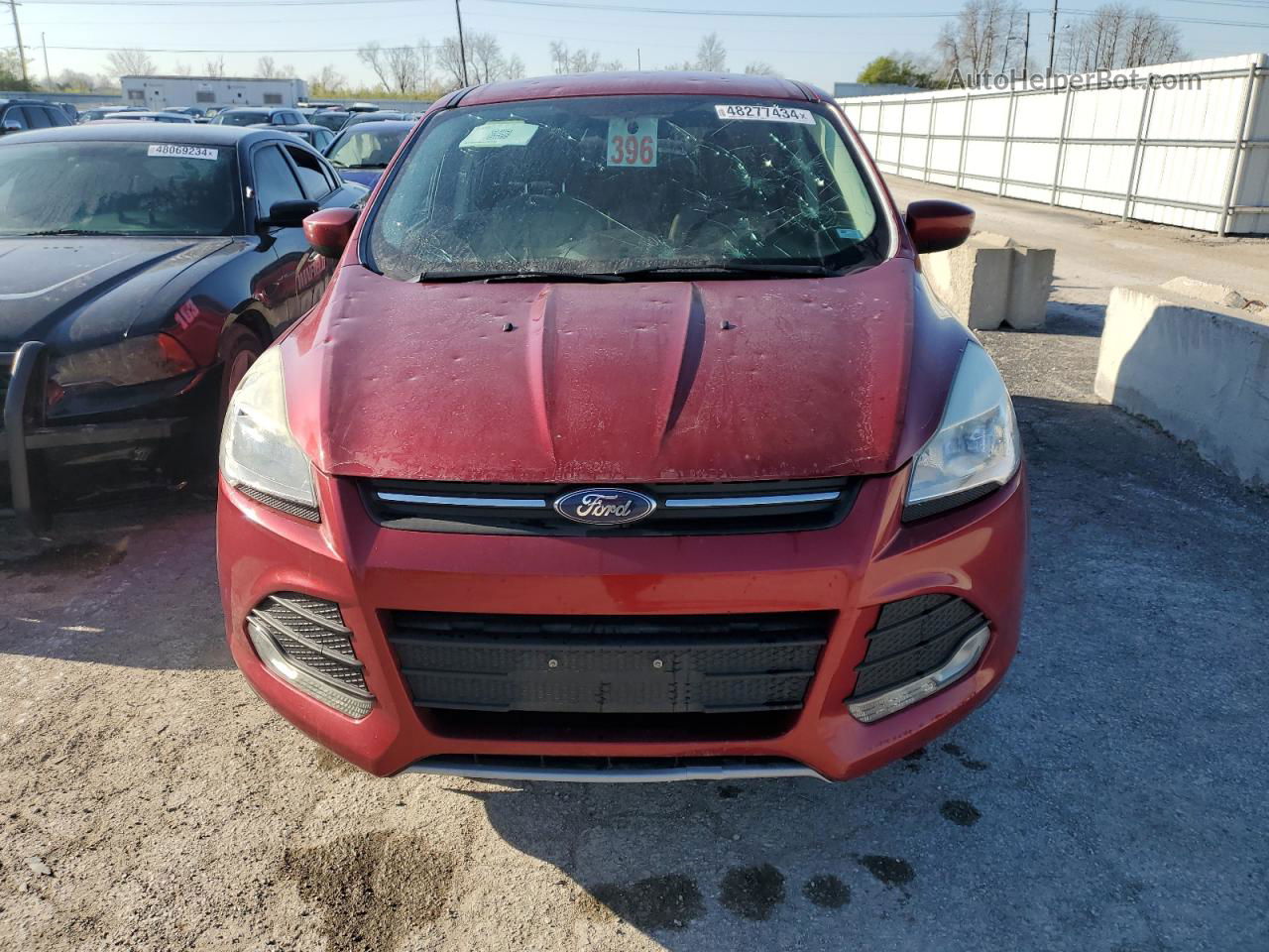 2014 Ford Escape Se Maroon vin: 1FMCU0GX1EUE52359