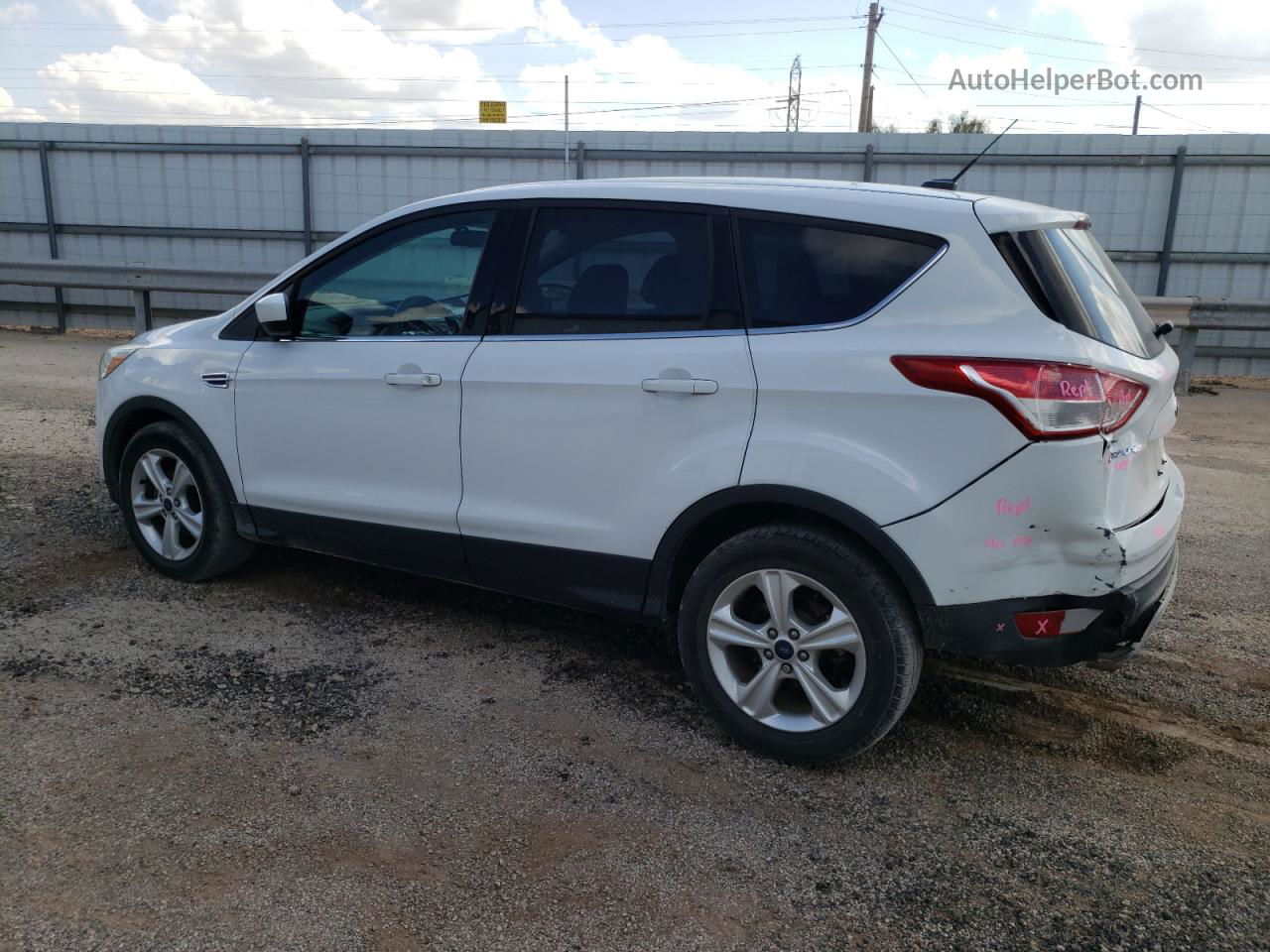 2015 Ford Escape Se White vin: 1FMCU0GX1FUB07785