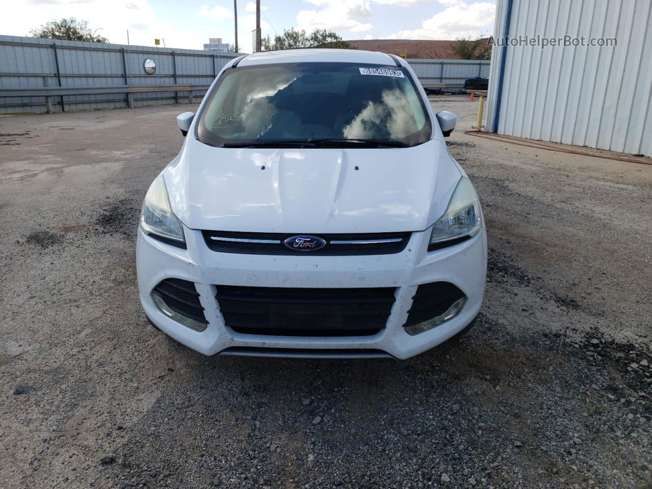 2015 Ford Escape Se White vin: 1FMCU0GX1FUB07785