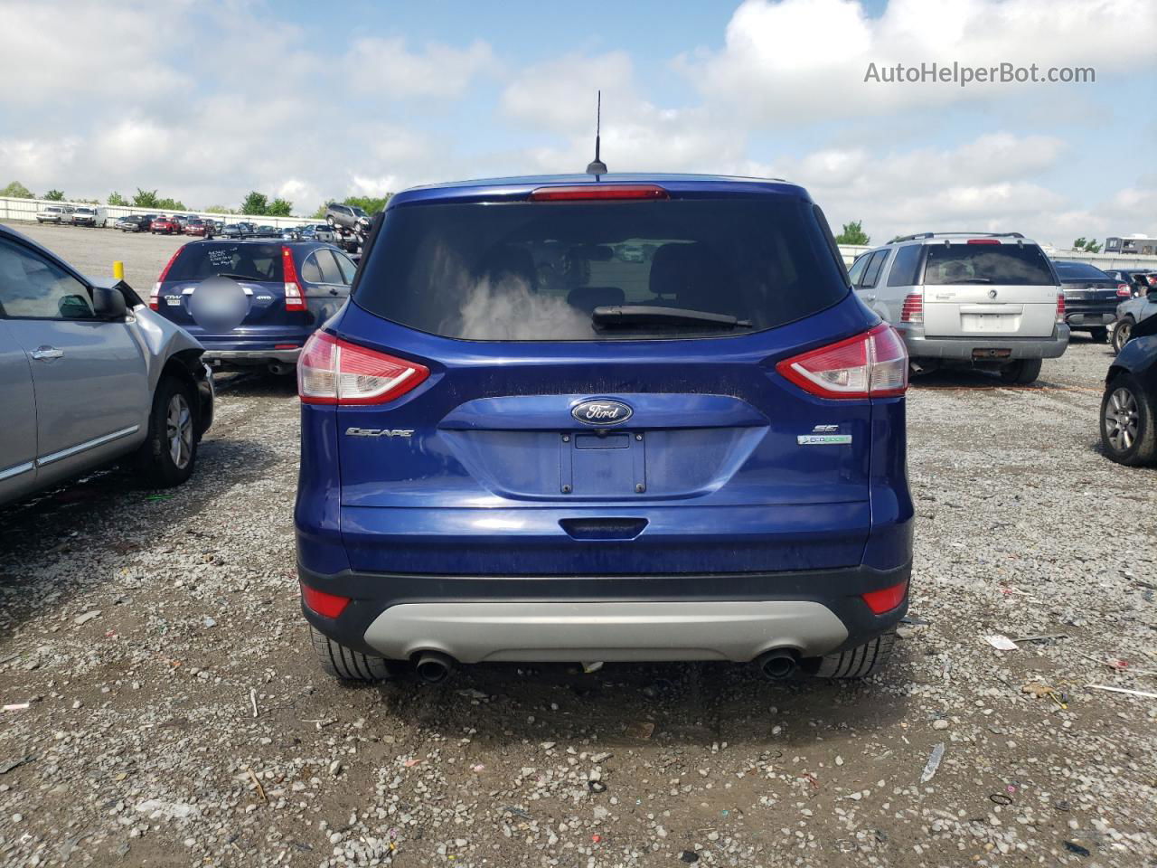 2015 Ford Escape Se Синий vin: 1FMCU0GX1FUC60327