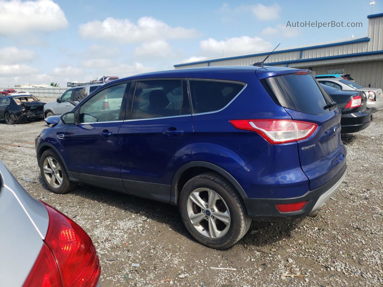 2015 Ford Escape Se Синий vin: 1FMCU0GX1FUC60327